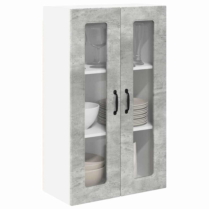 Dulap suspendat de bucătărie Gri din beton 60 x 31 x 100 cm - WALTI WALTI