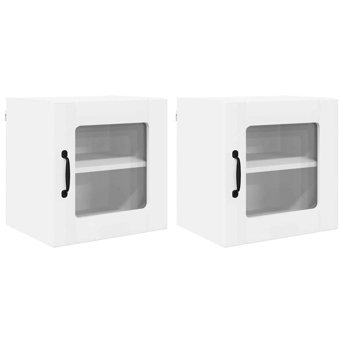 Dulap de bucătărie 2 pcs Alb 40 x 31 x 40 cm Lemn compozit - WALTI WALTI