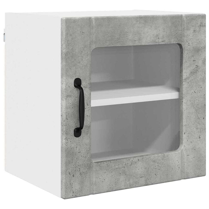 Dulap de bucătărie cu raft 2 pcs Gri din beton 40 x 31 x 40 cm - WALTI WALTI