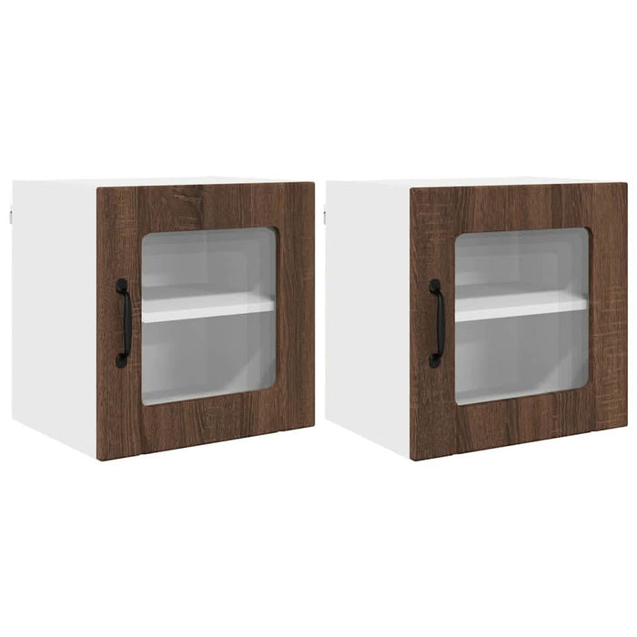 Dulap de bucătărie cu raft 2 pcs Stejar închis 40 x 31 x 40 cm - WALTI WALTI