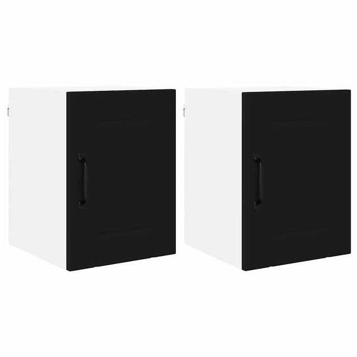 Dulap de bucătărie 2 pcs Negru 30 x 31 x 40 cm Lemn compozit - WALTI WALTI