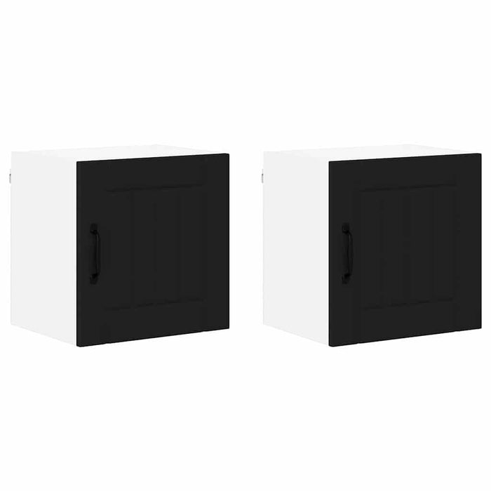 Dulap de bucătărie 2 pcs Negru 40 x 31 x 40 cm Lemn compozit - WALTI WALTI