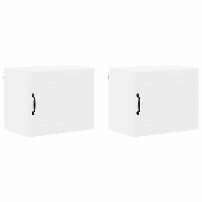 Dulap de bucătărie 2 pcs Alb 50 x 31 x 40 cm Lemn compozit - WALTI WALTI