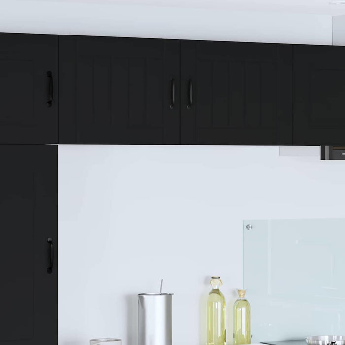Dulap de bucătărie 2 pcs Negru 50 x 31 x 40 cm Lemn compozit - WALTI WALTI