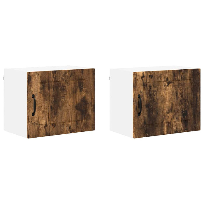 Dulap de bucătărie cu raft 2 pcs Stejar fumuriu 50 x 31 x 40 cm - WALTI WALTI