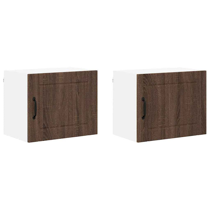 Dulap de bucătărie cu raft 2 pcs Stejar închis 50 x 31 x 40 cm - WALTI WALTI
