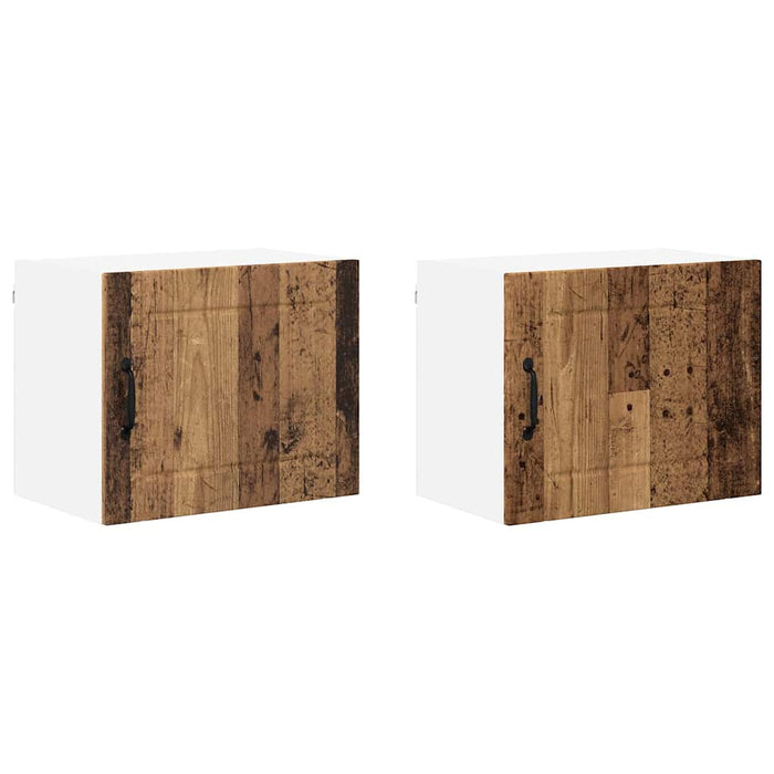 Dulap de bucătărie cu raft 2 pcs Lemn Vechi 50 x 31 x 40 cm - WALTI WALTI