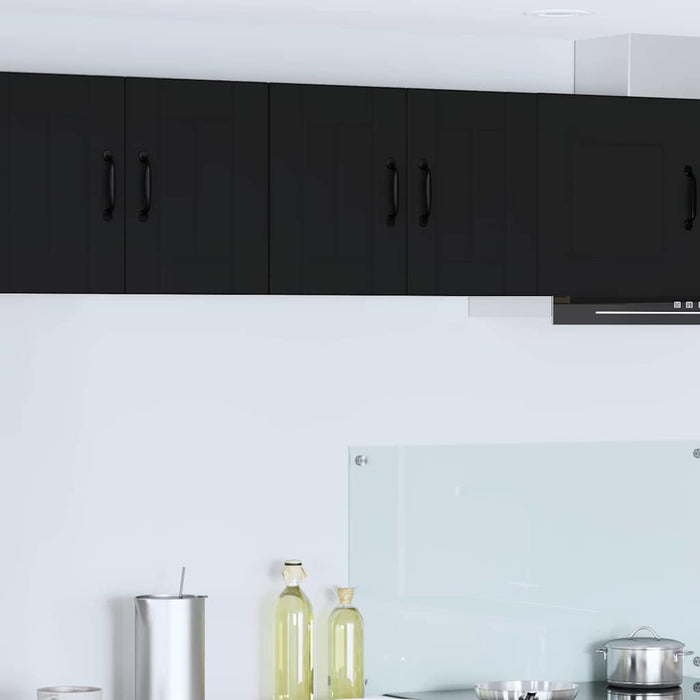 Dulap suspendat de bucătărie cu raft Negru 60 x 31 x 40 cm - WALTI WALTI