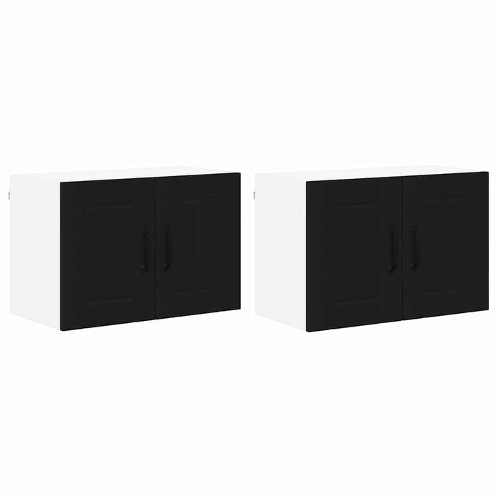 Dulap de bucătărie 2 pcs Negru 60 x 31 x 40 cm Lemn compozit - WALTI WALTI