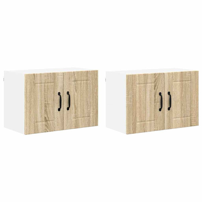 Dulapuri de perete pentru bucătărie cu raft 2 pcs Stejar Sonoma - WALTI WALTI