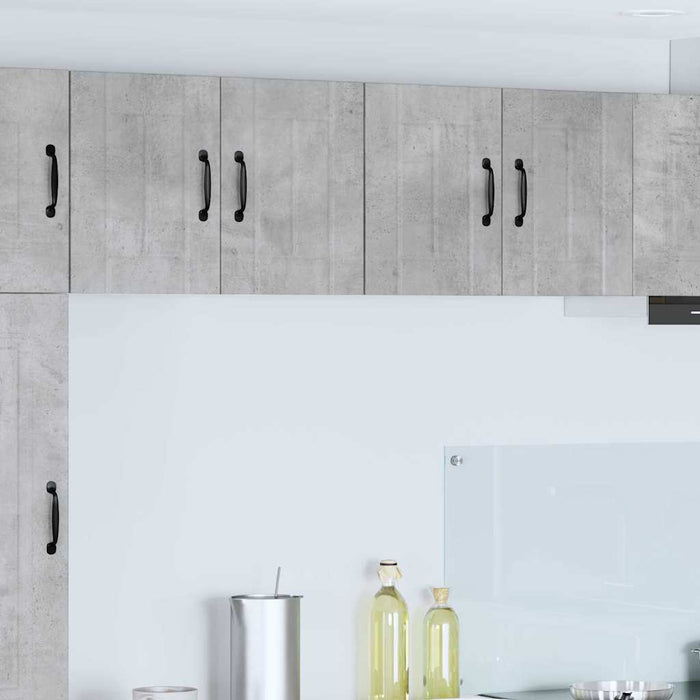 Dulapuri de perete pentru bucătărie cu raft 2 pcs Gri din beton - WALTI WALTI