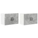 Dulapuri de perete pentru bucătărie cu raft 2 pcs Gri din beton - WALTI WALTI
