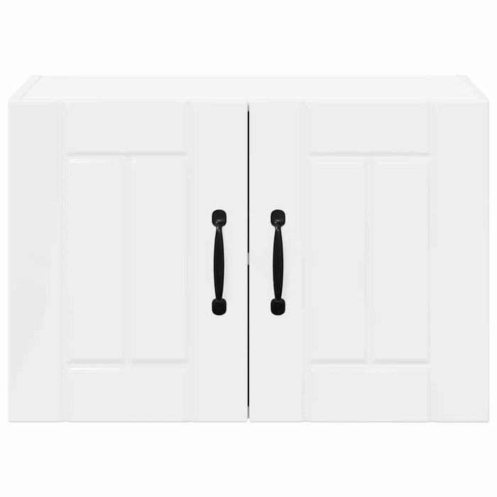 Dulap suspendat de bucătărie cu raft Alb lucios 60 x 31 x 40 cm - WALTI WALTI