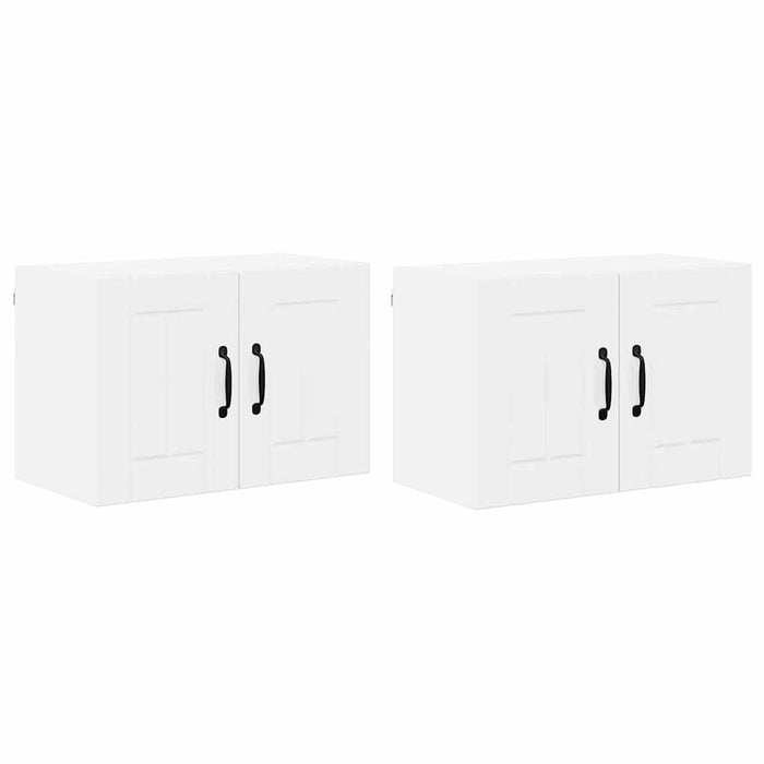 Dulapuri de perete pentru bucătărie cu raft 2 pcs Alb lucios - WALTI WALTI