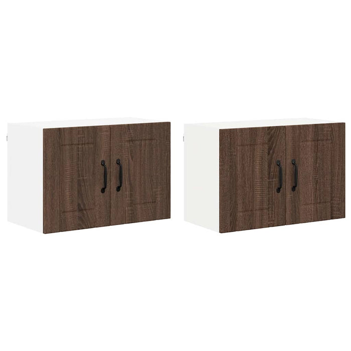 Dulapuri de perete pentru bucătărie cu raft 2 pcs Stejar închis - WALTI WALTI