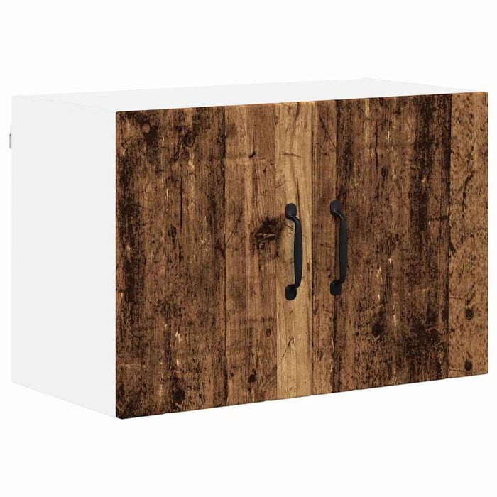 Dulapuri de perete pentru bucătărie cu raft 2 pcs Lemn Vechi - WALTI WALTI
