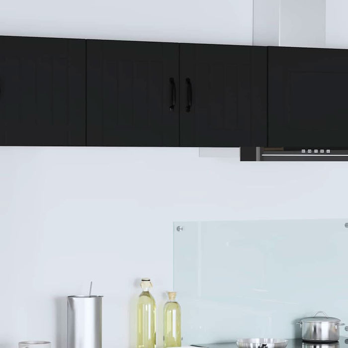 Dulap de bucătărie cu raft Negru 80 x 31 x 40 cm Lemn compozit - WALTI WALTI