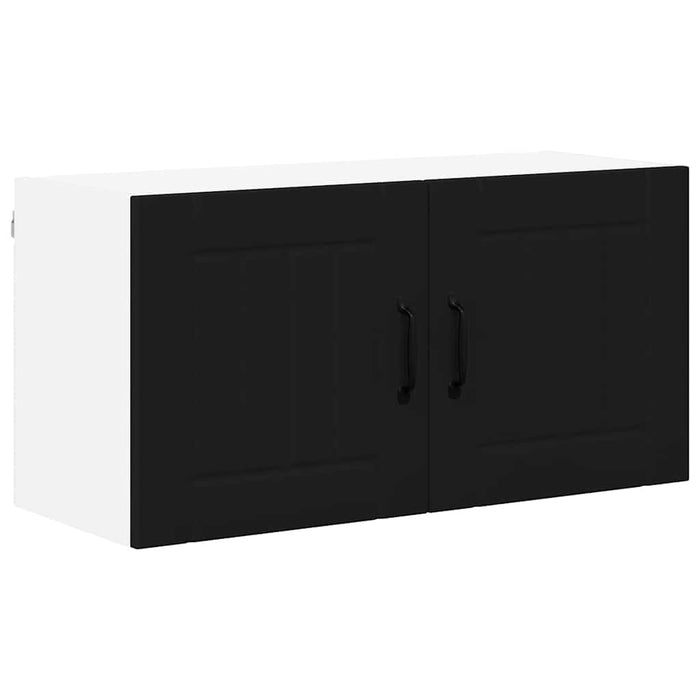 Dulap de bucătărie cu raft Negru 80 x 31 x 40 cm Lemn compozit - WALTI WALTI