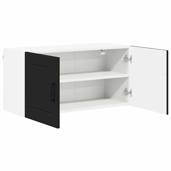 Dulap de bucătărie cu raft Negru 80 x 31 x 40 cm Lemn compozit - WALTI WALTI