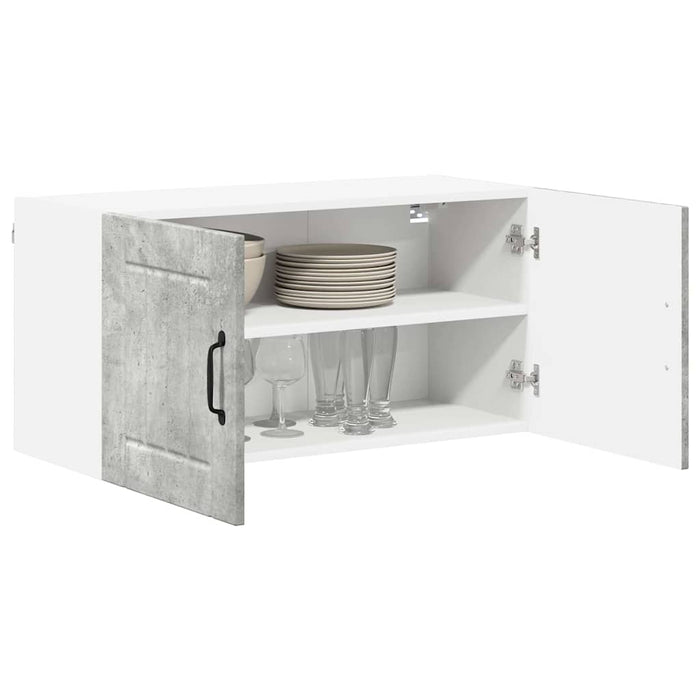 Dulap de bucătărie Gri din beton 80 x 31 x 40 cm Lemn compozit - WALTI WALTI