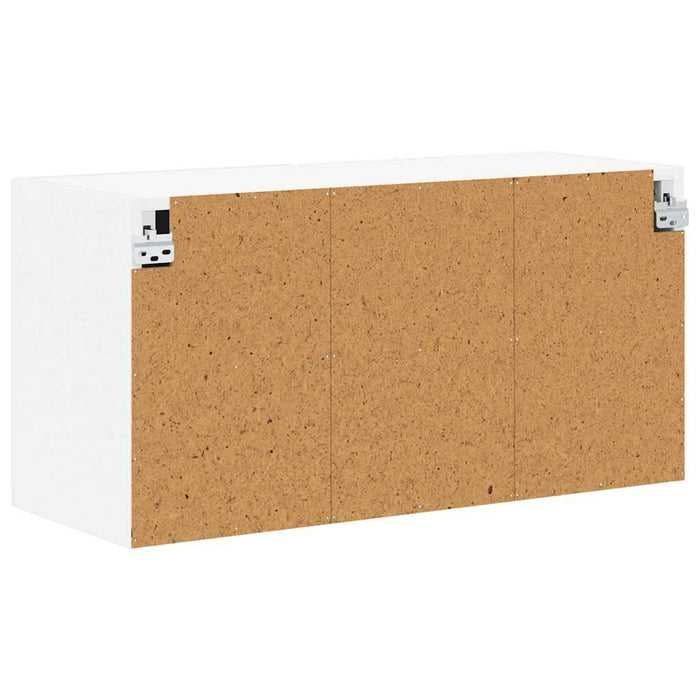 Dulap de bucătărie Alb lucios 80 x 31 x 40 cm Lemn compozit - WALTI WALTI