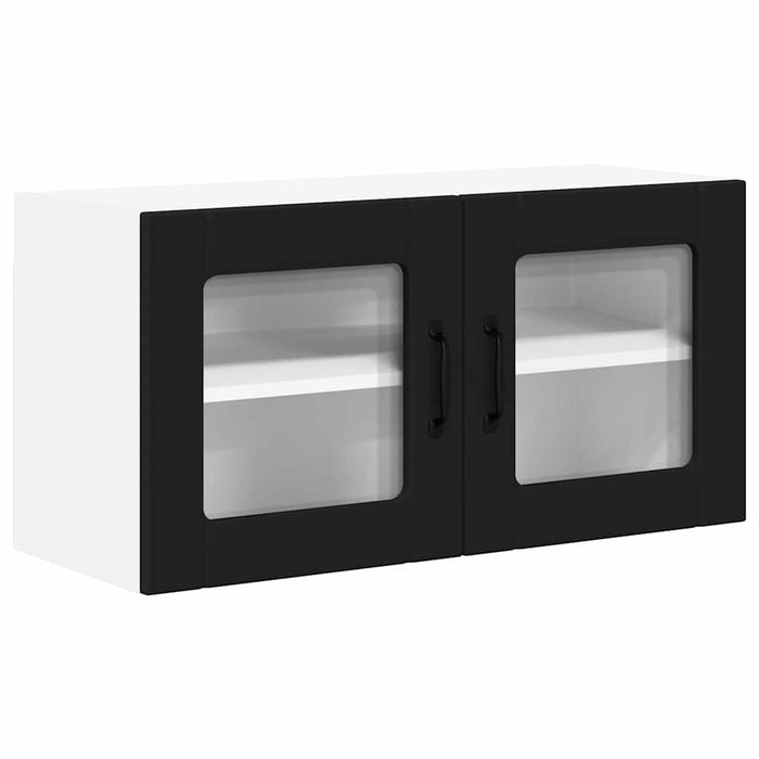 Dulap de bucătărie cu raft Negru 80 x 31 x 40 cm Lemn compozit - WALTI WALTI
