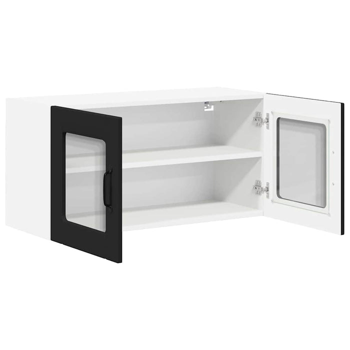 Dulap de bucătărie cu raft Negru 80 x 31 x 40 cm Lemn compozit - WALTI WALTI