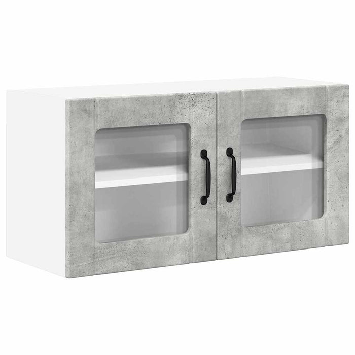 Dulap de bucătărie Gri din beton 80 x 31 x 40 cm Lemn compozit - WALTI WALTI