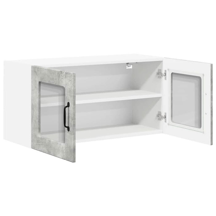 Dulap de bucătărie Gri din beton 80 x 31 x 40 cm Lemn compozit - WALTI WALTI