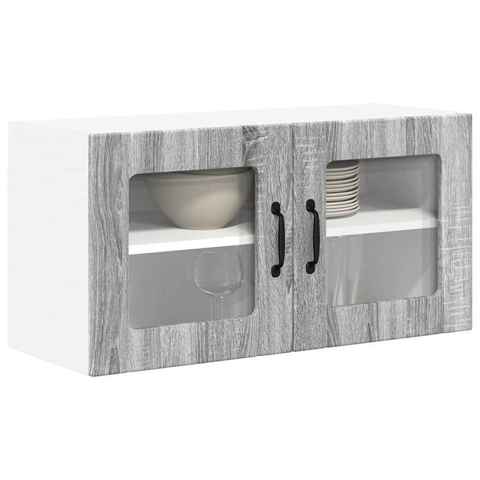 Dulap de bucătărie Gri Sonoma 80 x 31 x 40 cm Lemn compozit - WALTI WALTI