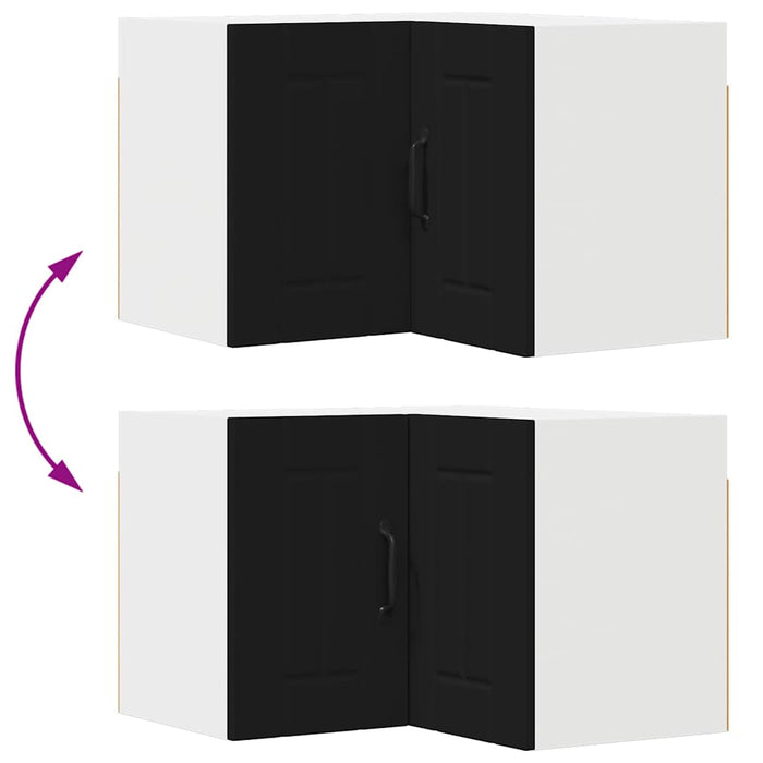 Dulap de bucătărie cu raft Negru 57 x 57 x 40 cm Lemn compozit - WALTI WALTI