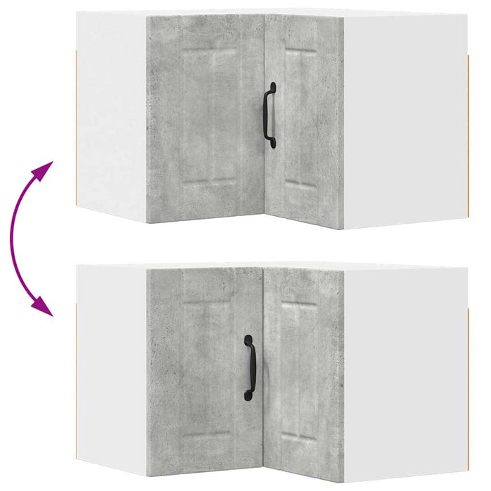 Dulap de bucătărie Gri din beton 57 x 57 x 40 cm Lemn compozit - WALTI WALTI