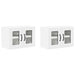 Dulap de bucătărie 2 pcs Alb 60 x 31 x 40 cm Lemn compozit - WALTI WALTI