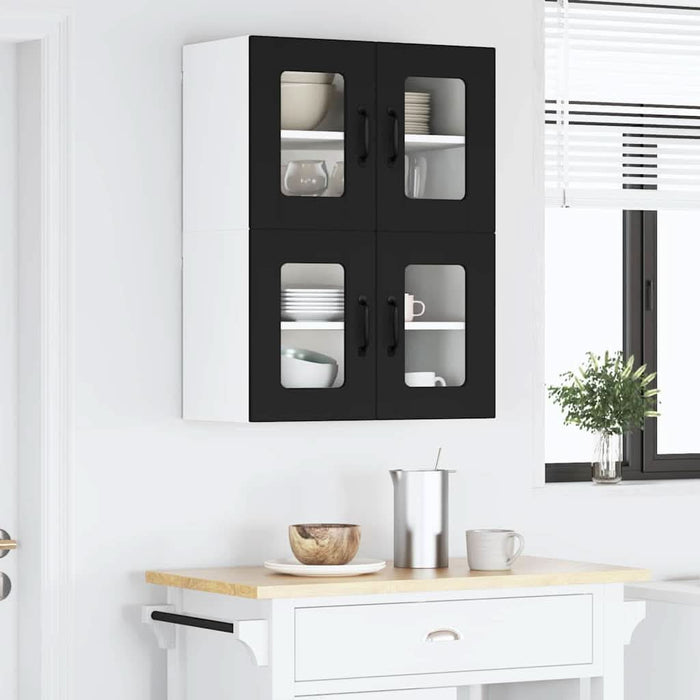 Dulap de bucătărie 2 pcs Negru 60 x 31 x 40 cm Lemn compozit - WALTI WALTI