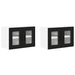 Dulap de bucătărie 2 pcs Negru 60 x 31 x 40 cm Lemn compozit - WALTI WALTI