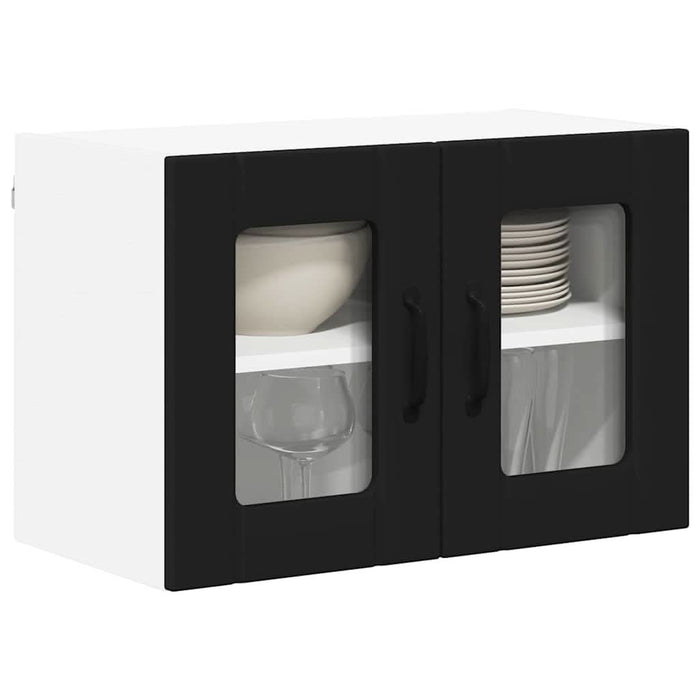 Dulap de bucătărie 2 pcs Negru 60 x 31 x 40 cm Lemn compozit - WALTI WALTI