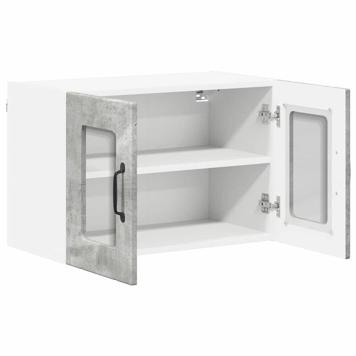Dulap de bucătărie cu raft 2 pcs Gri din beton 60 x 31 x 40 cm - WALTI WALTI