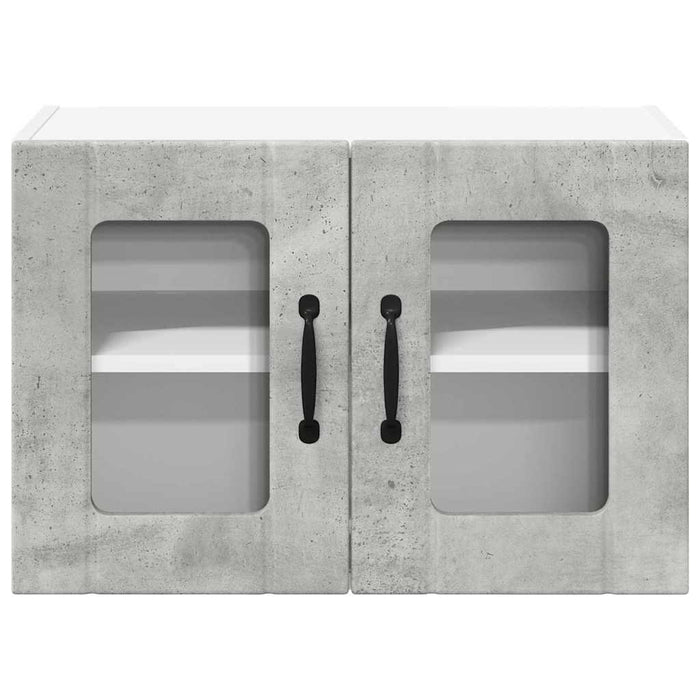 Dulap de bucătărie cu raft 2 pcs Gri din beton 60 x 31 x 40 cm - WALTI WALTI