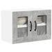 Dulap de bucătărie cu raft 2 pcs Gri din beton 60 x 31 x 40 cm - WALTI WALTI