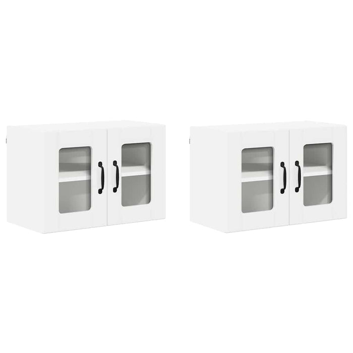 Dulap de bucătărie cu raft 2 pcs Alb lucios 60 x 31 x 40 cm - WALTI WALTI