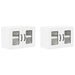 Dulap de bucătărie cu raft 2 pcs Alb lucios 60 x 31 x 40 cm - WALTI WALTI