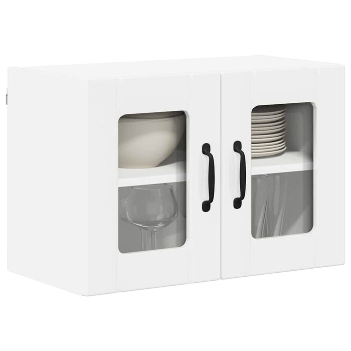 Dulap de bucătărie cu raft 2 pcs Alb lucios 60 x 31 x 40 cm - WALTI WALTI