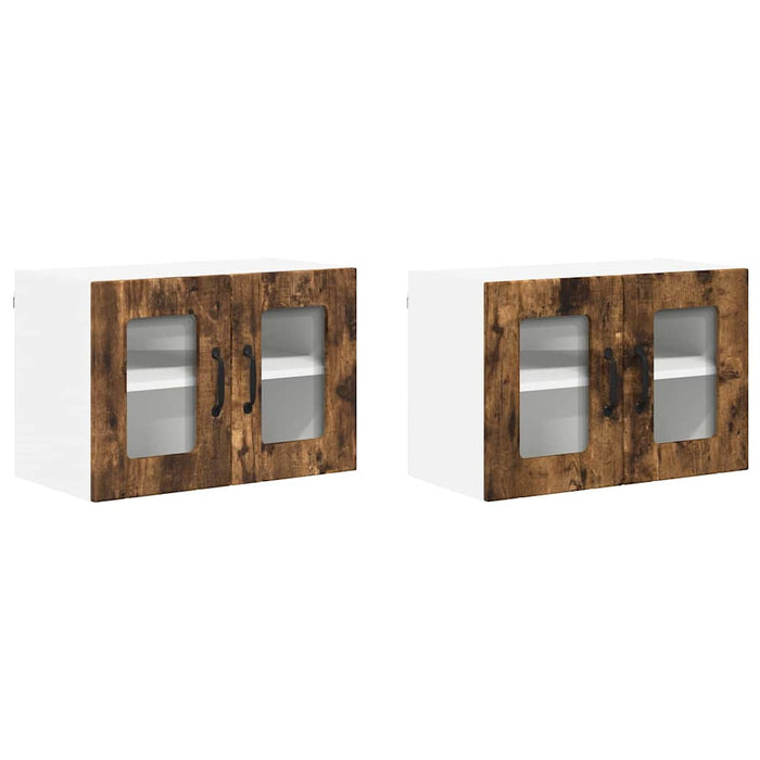 Dulap de bucătărie cu raft 2 pcs Stejar fumuriu 60 x 31 x 40 cm - WALTI WALTI