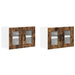 Dulap de bucătărie cu raft 2 pcs Stejar fumuriu 60 x 31 x 40 cm - WALTI WALTI