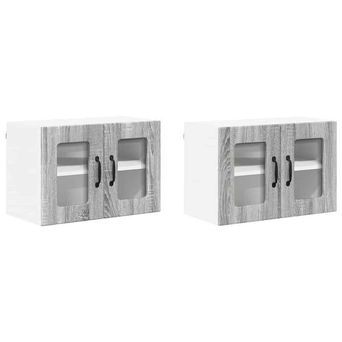 Dulap de bucătărie cu raft 2 pcs Gri Sonoma 60 x 31 x 40 cm - WALTI WALTI