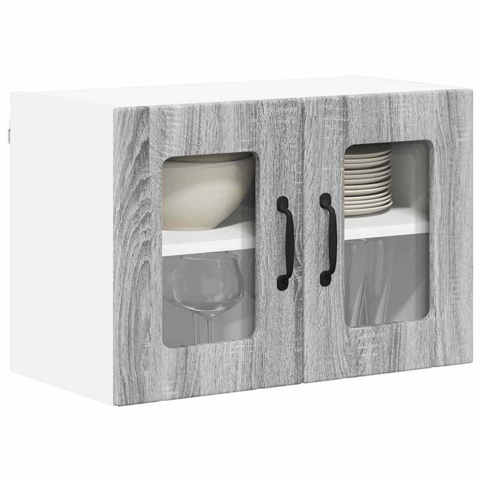 Dulap de bucătărie cu raft 2 pcs Gri Sonoma 60 x 31 x 40 cm - WALTI WALTI