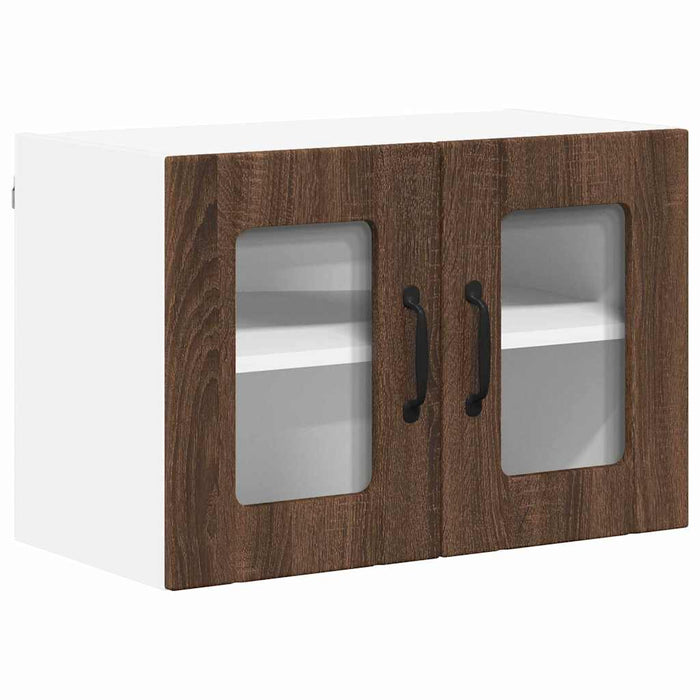 Dulapuri de perete pentru bucătărie cu raft 2 pcs Stejar închis - WALTI WALTI