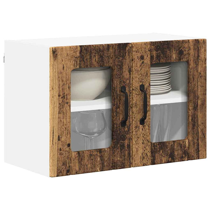 Dulap de bucătărie cu raft 2 pcs Lemn Vechi 60 x 31 x 40 cm - WALTI WALTI