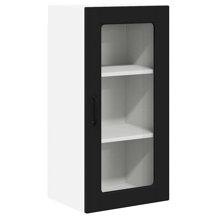 Dulap de bucătărie 2 pcs Negru 40 x 31 x 80 cm Lemn compozit - WALTI WALTI