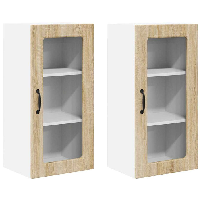 Dulap de bucătărie cu raft 2 pcs Stejar Sonoma 40 x 31 x 80 cm - WALTI WALTI